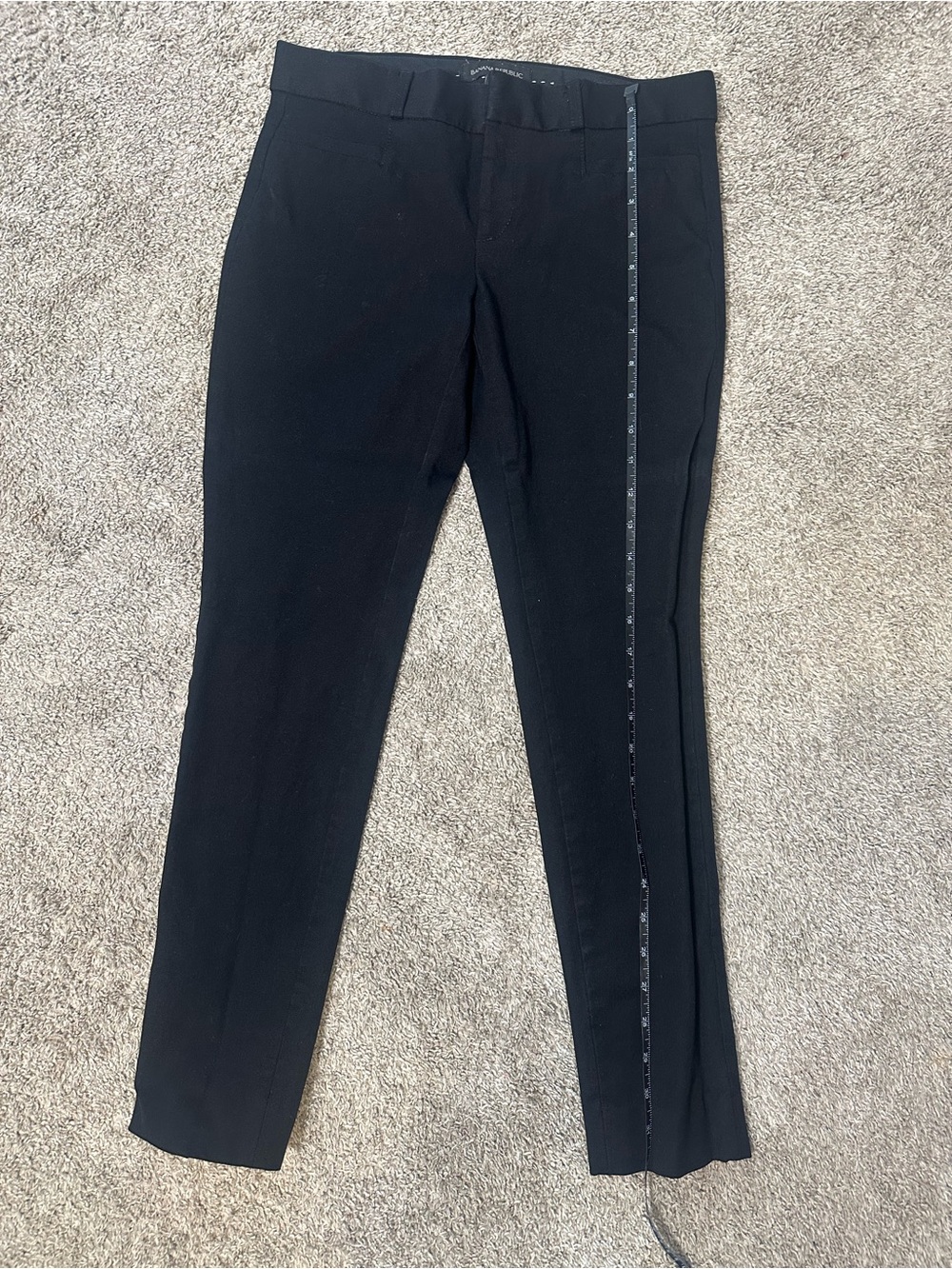 Banana republic Black womens Slim Dress Pants need hemming sz 0 *read desc